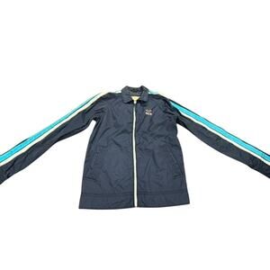 "HOLLISTER" Vintage Y2K Windbreaker Jacket SZ XL Men's Preppy Surfer Beachy